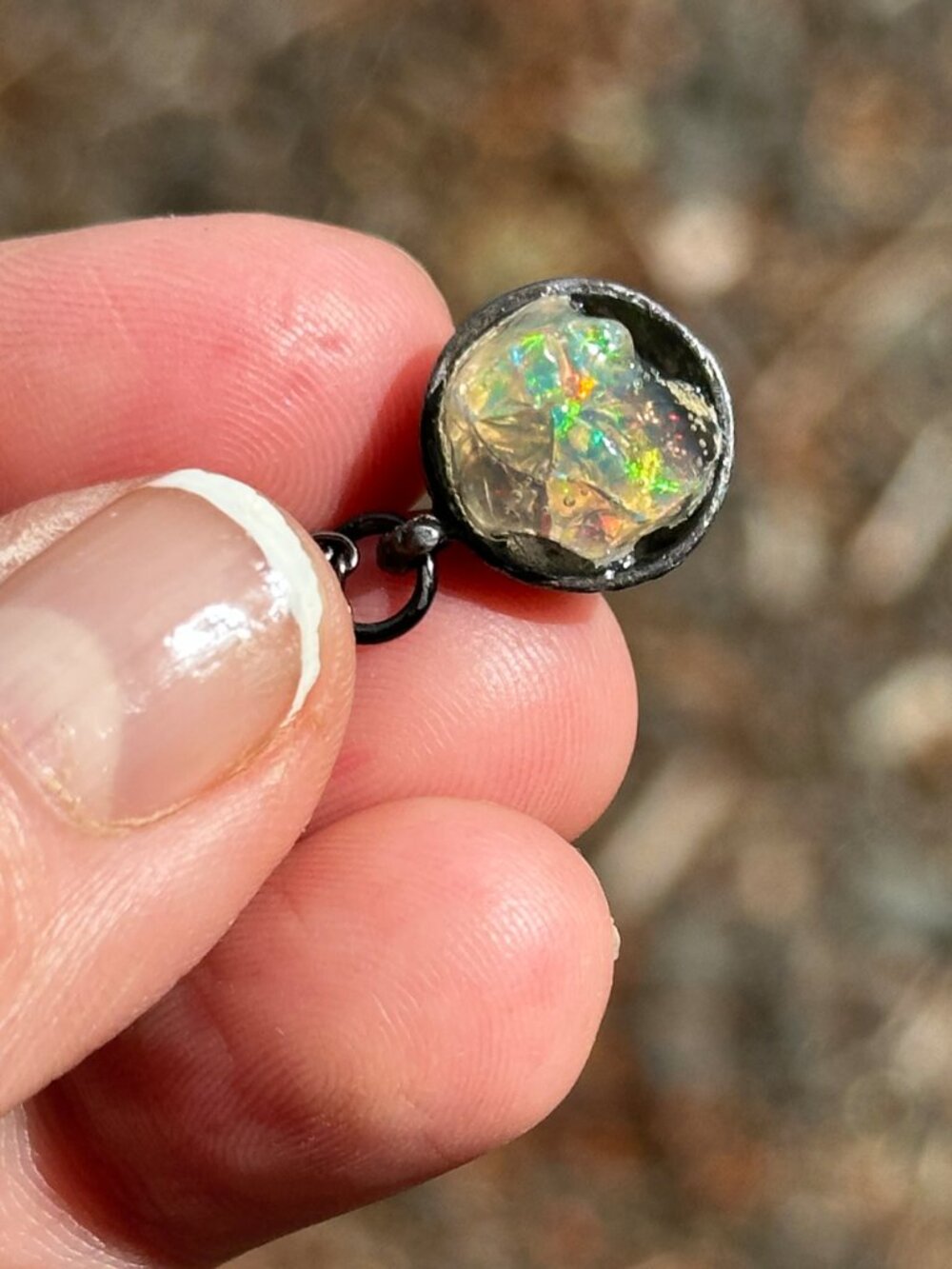 Antique Opal Necklace *Cup of Magic* - Picture 10 of 15